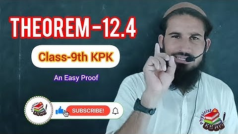 Theorem 12.4  class 9 maths |9th class maths chapter 12 | AliMuradphysicist