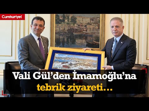 İstanbul Valisi Davut Gül'den Ekrem İmamoğlu'na tebrik ziyareti