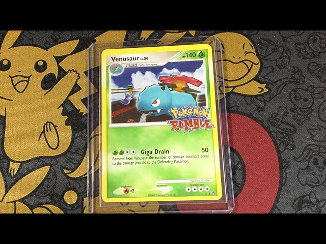 Vintage Rare 2009 Pokémon Rumble Venusaur stamped card #tcgpokemon