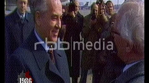 Gorbachev visits East Berlin, April 17, 1986