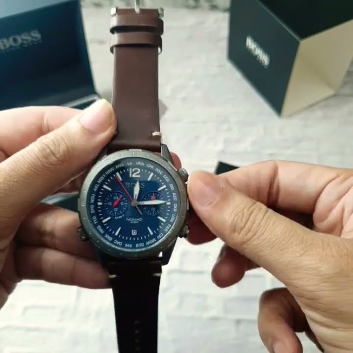 Hugo Boss Hero Blue Plated Stainless Steel Men\'s Watch 1513758 (Unboxing)  @UnboxWatches - YouTube