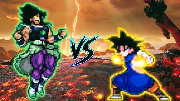 Broly DBS(New) VS Goku TB in Jump Force Mugen
