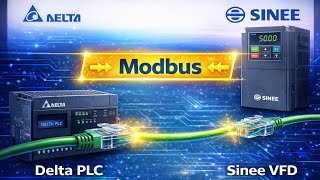 Modbus Communication between Delta PLC and Sinee VFD | WPLSoft Tutorial