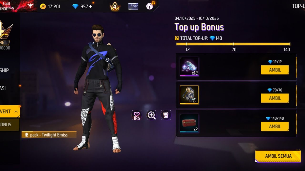 TOP UP DIAMON FREE FIRE LANGSUNG SEPIN BUNDLE KECE