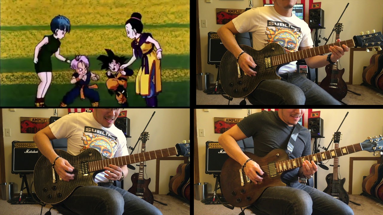 Dragon Ball Theme Song - Guitar Solo Cover - YouTube