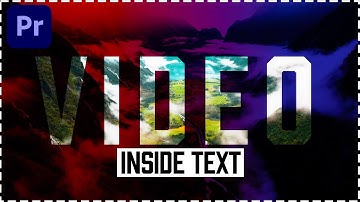 Super Easy Video INSIDE TEXT Premiere Pro 2020 Tutorial