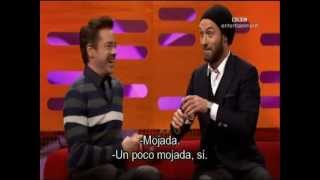 Robert Downey Jr. and Jude Law in the Graham Norton Show-Part1-subtitulado