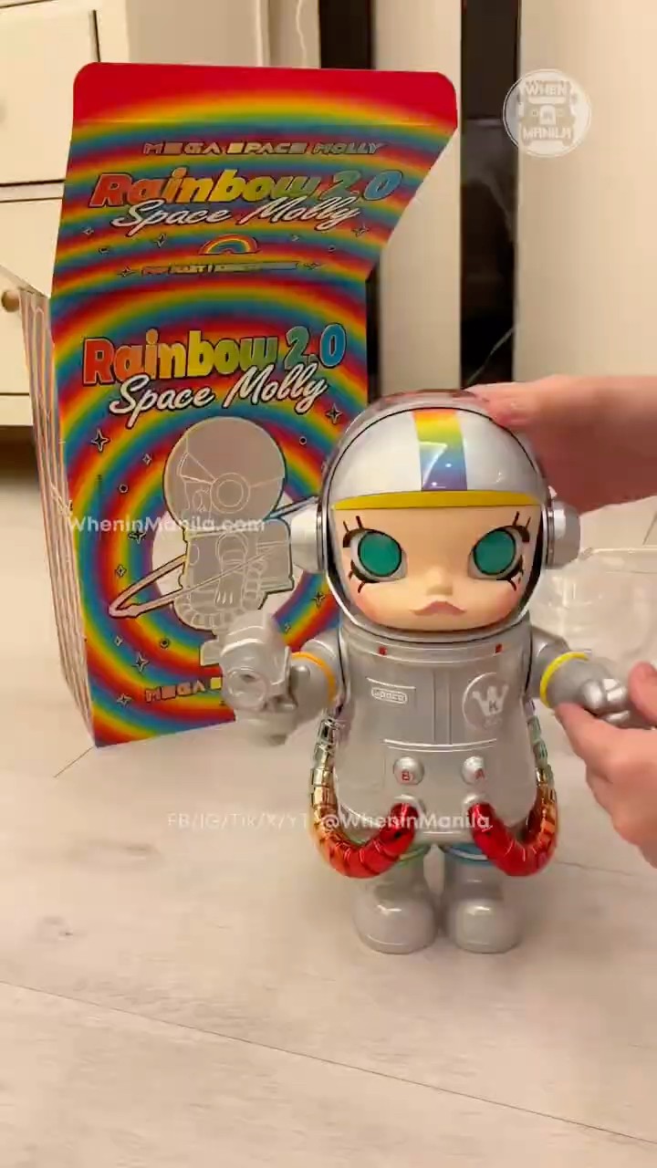 ASMR UNBOXING: Mega Space Molly 400% Rainbow 2.0 #asmr #unboxing