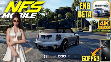 Need For Speed Mobile - New (English CBT) Long Gameplay On Redmagic 8s Pro Ultra Graphics 4K 60Fps