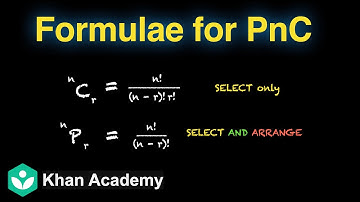 Formulae for Permutation & Combination | Permutations and Combinations| Grade 11| Math| Khan Academy