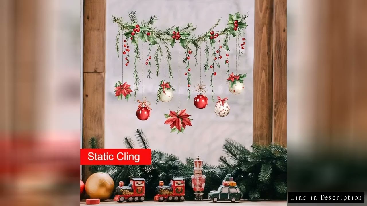 2026 New Year Gift Christmas Window Stickers - Merry Christmas Navidad Natal Home Decor Ornament, Xm