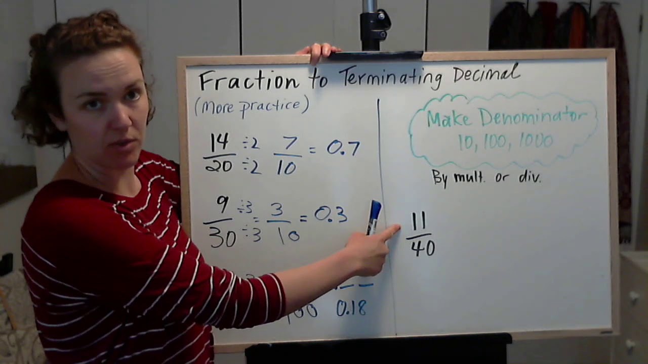Convert Fractions to Decimal with 1000 as denominator - YouTube
