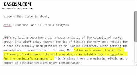 Athol Furniture Case Solution & Analysis-  Caseism.com