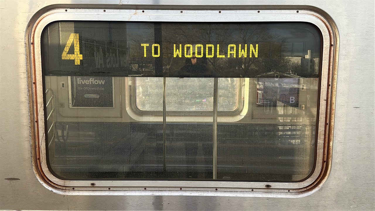 IRT Subway: R142A (4) Express Train Ride from New Lots Avenue to Woodlawn-Jerome Avenue