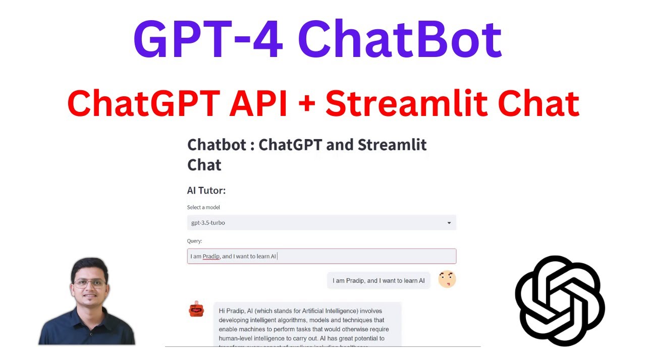 Building a GPT-4 Chatbot using ChatGPT API and Streamlit Chat (with Code)