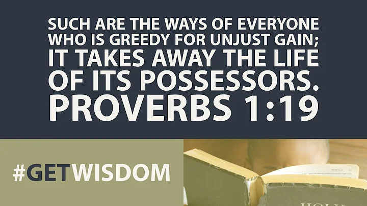 Greedy People Get Got! | Proverbs 1:10-19 | Get Wisdom