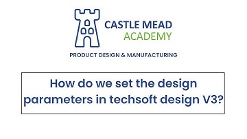 How do we set the design parameters when using Techsoft Design V3?