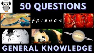 General Knowledge Quiz Trivia #51 | Squash, TV Show 'Friends', Lobster, Wikipedia, Panda, Saturn screenshot 1
