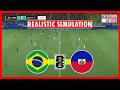 Brésil vs Haïti | Coupe du Monde 2026 | eFootball PES 2021 Simulation
