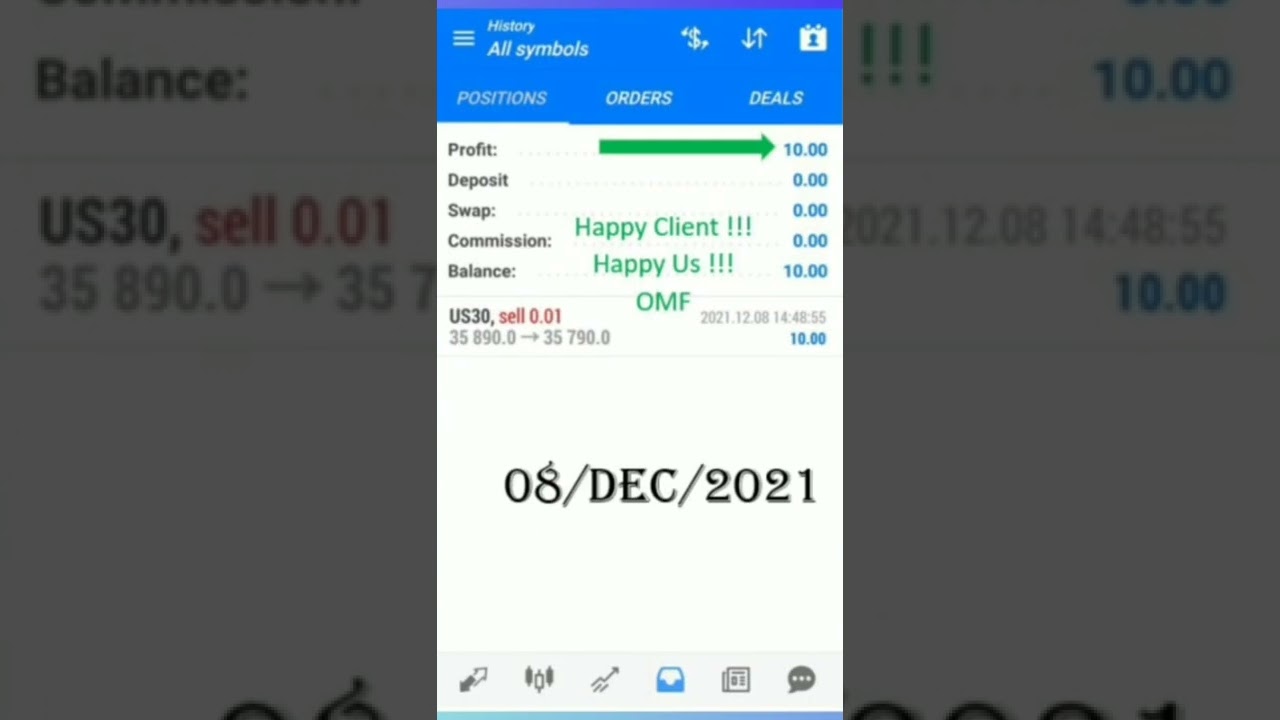 PROFIT FOREX OMF's HAPPY CLIENTS PROFIT PERFORMANCE 