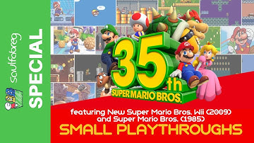 Super Mario Bros. 35th Anniversary: SPECIAL VIDEO with New SMB Wii & original SMB (NES) | saulfabreg
