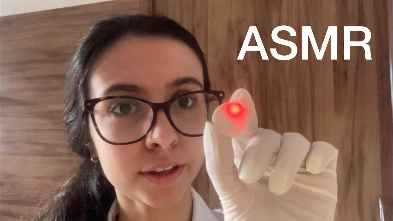 ASMR (Roleplay) - Exame Dos Nervos Cranianos, Exame Médico, Visão e Tato