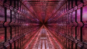 Red 4K Abstract Sci-Fi Tunnel VJ Motion Background || Neon Light Tunnel Free VJ Loops || 4K VJ Loops