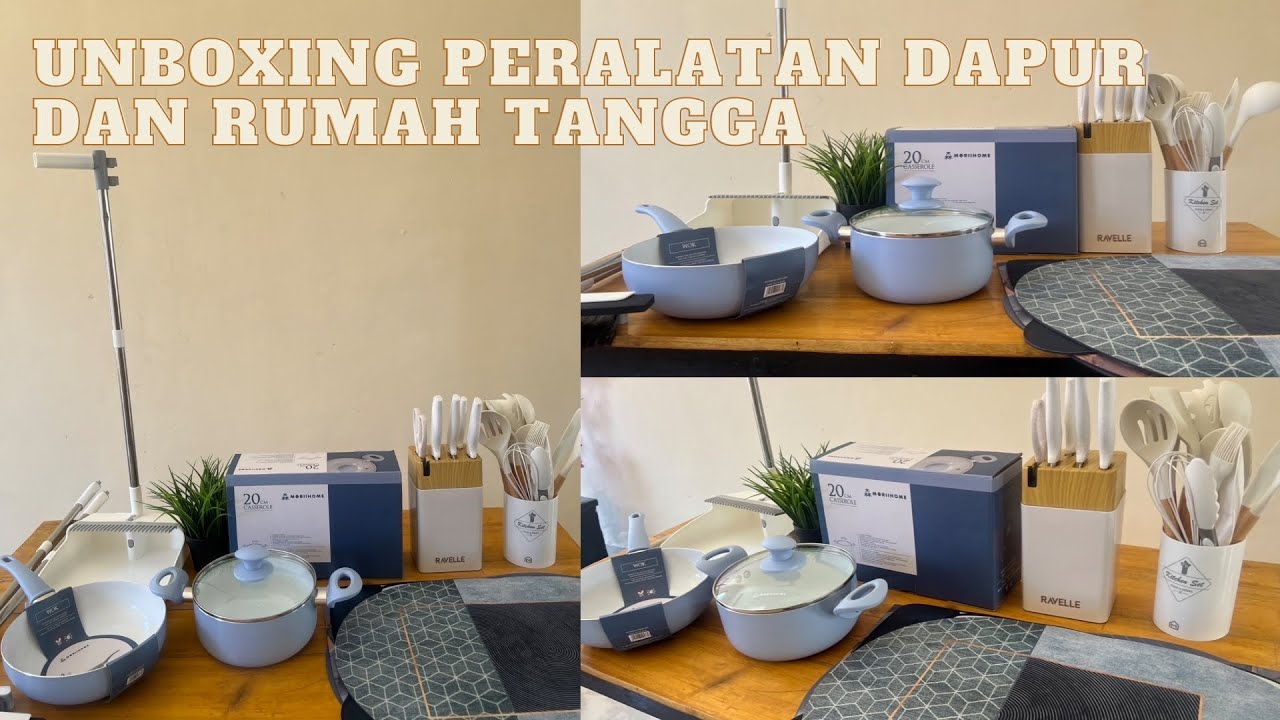 Unboxing Peralatan Dapur Dan Rumah Tangga Aesthetic || Shopee Haul