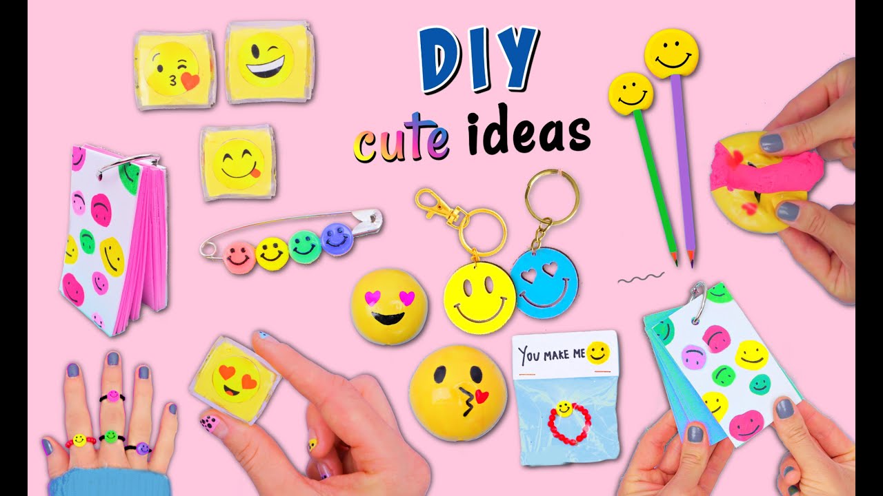 7 DIY COOL EMOJI IDEAS - Fidget Toys, School Supplies, Jewelry and much ...