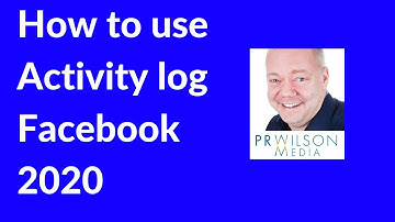 Facebook activity log 2020