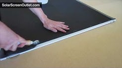 How to Assemble a Solar Screen 