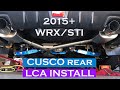 2015+ WRX STI Cusco Lower Control Arm and Voodoo Rear Endlink  Install
