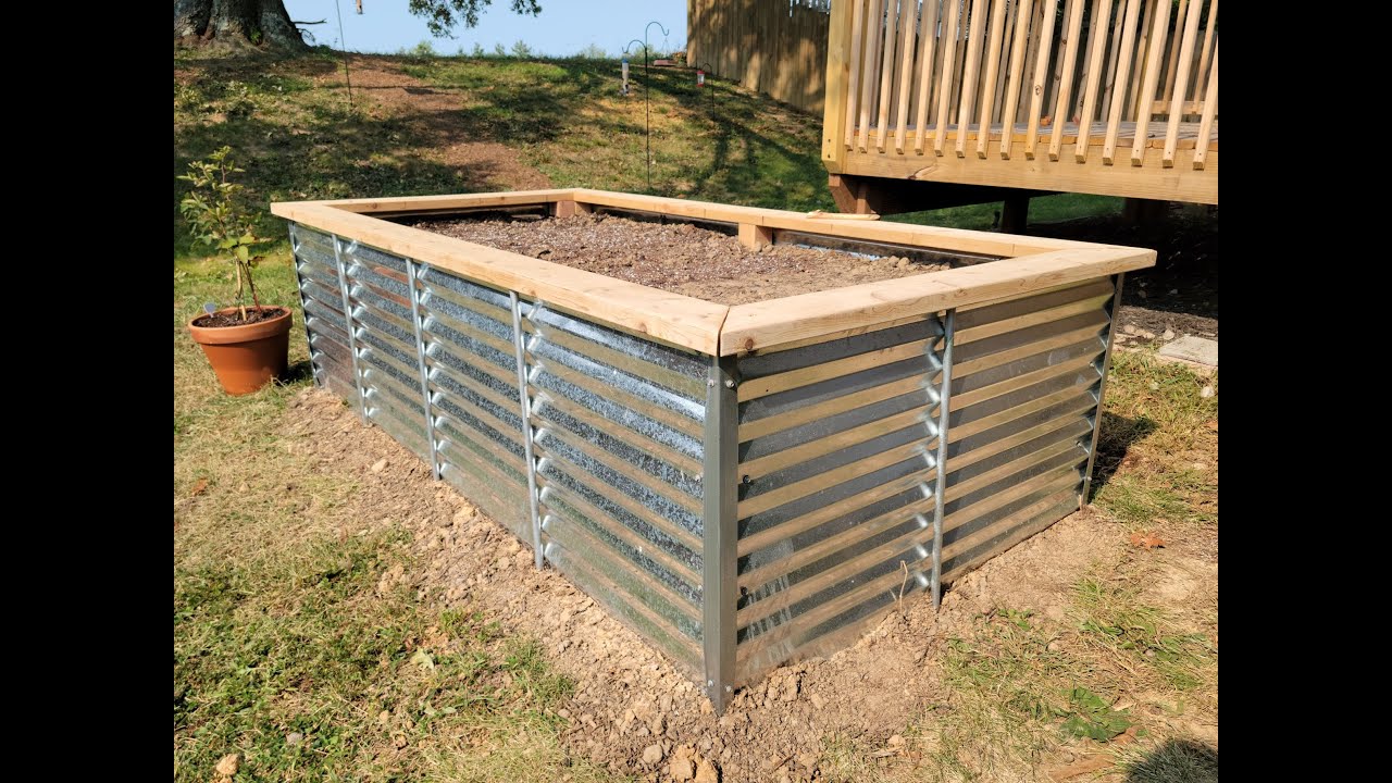 Corrugated Steel Raised Bed YouTube