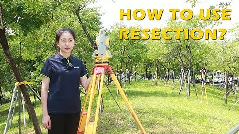 How to Use Resection to Setup the Station with N6 Total Station?
