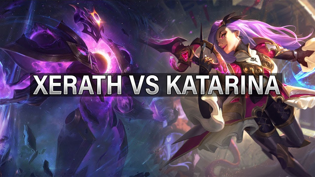 Xerath vs Katarina - Poke vs Assassin! | League of Legends Mid Lane Gameplay (4K UHD)