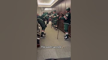 Minnesota’s warm-up stick 👀 (via NHL)