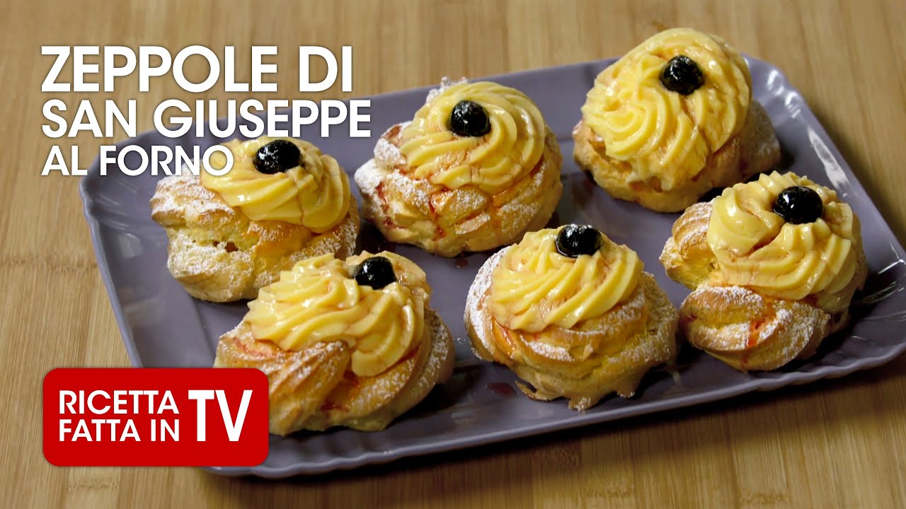 ZEPPOLE DI SAN GIUSEPPE AL FORNO di Benedetta Rossi - Ricetta TV Fatto in Casa per Voi