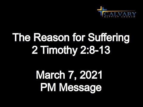 The Reason for Suffering