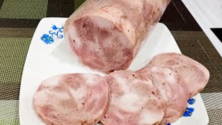 видео: Диетическая домашняя колбаса из индейки. Простой рецепт! картинка: Диетическая домашняя колбаса из индейки. Простой рецепт!