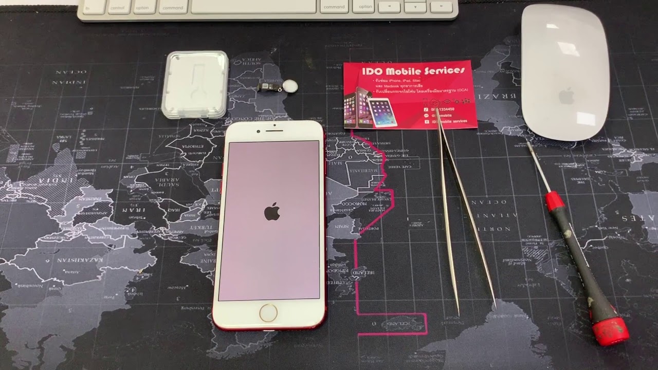 ปุ่มโฮมไอโฟน7  2022  เปลี่ยนปุ่มโฮม iPhone 7 ถึง 8+ ให้ปุ่มกดใช้งานได้เหมือนเดิม (กรณีปุ่มเดิมแตก-เสีย) IDO Mobile