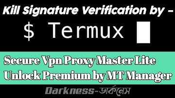 How to kill signature verification by Termux