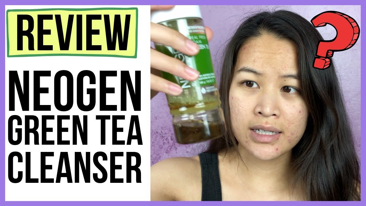 NEOGEN GREEN TEA REAL FRESH FOAMING CLEANSER Review for Acne YouTube