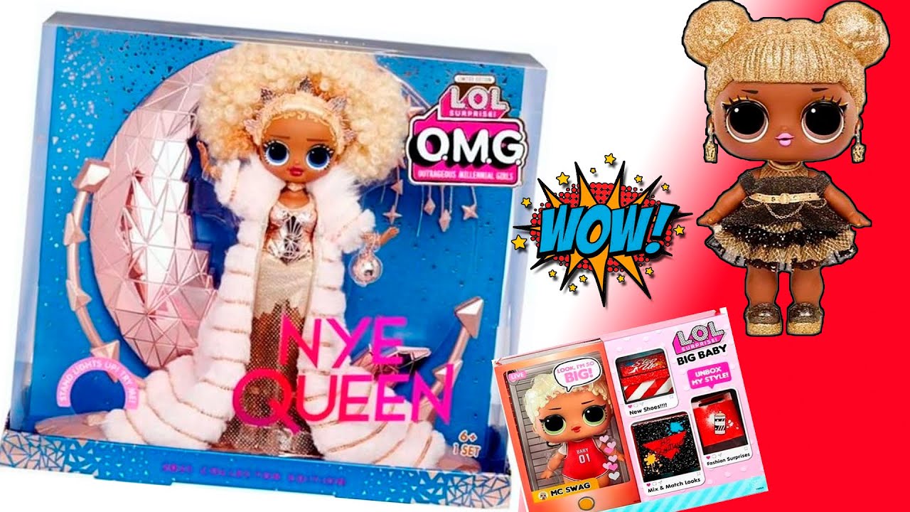 NEW LOL Surprise OMG NYE QUEEN/ LOL OMG Collector doll 2021 & LOL BIG