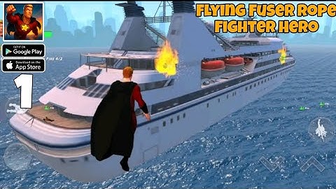 Flying Fuser Rope Fighter Hero – Epic Superhero Gameplay (Android iOS) Part 1