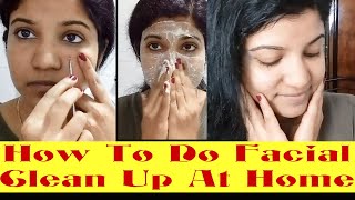 How To Do Facial Clean Up At Home Step By Step | Malayalam | remove blackheads whiteheads