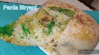 Parda Biryani frypan ya kadhai main banaiye/no even no tandoor/ Chicken Parda Biryani in kadhai