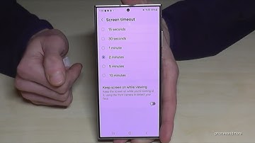 Samsung Galaxy S24 Ultra: How to set up the time to the Screen Timeout?