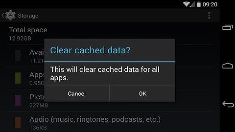 Clear Cached Data For All Apps Android Nexus 4