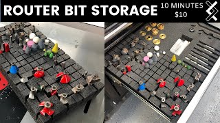 Router Bit Storage—How To Woodworking—Tool Organization