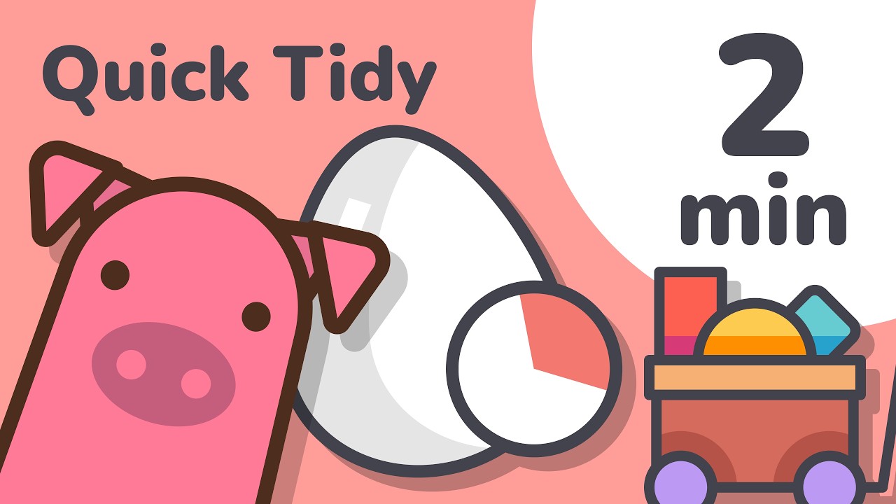 Tidy Timer 2 Minute Tidy Up Timer for Kids (Visual Countdown) - YouTube